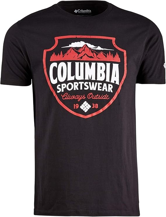 Columbia Men's Mountain Emblem Graphic TShirt (Black, XX