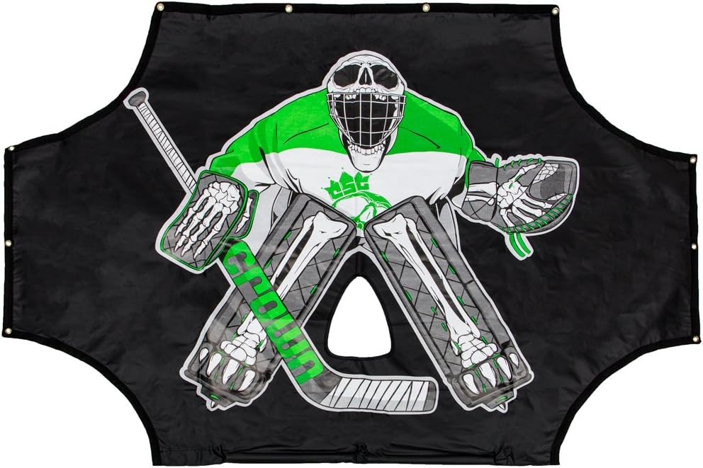 Crown Sporting Goods 72" x 48" Green Skull Sniper Ice Hockey Practice Shooting Target : Sports & Outdoors
