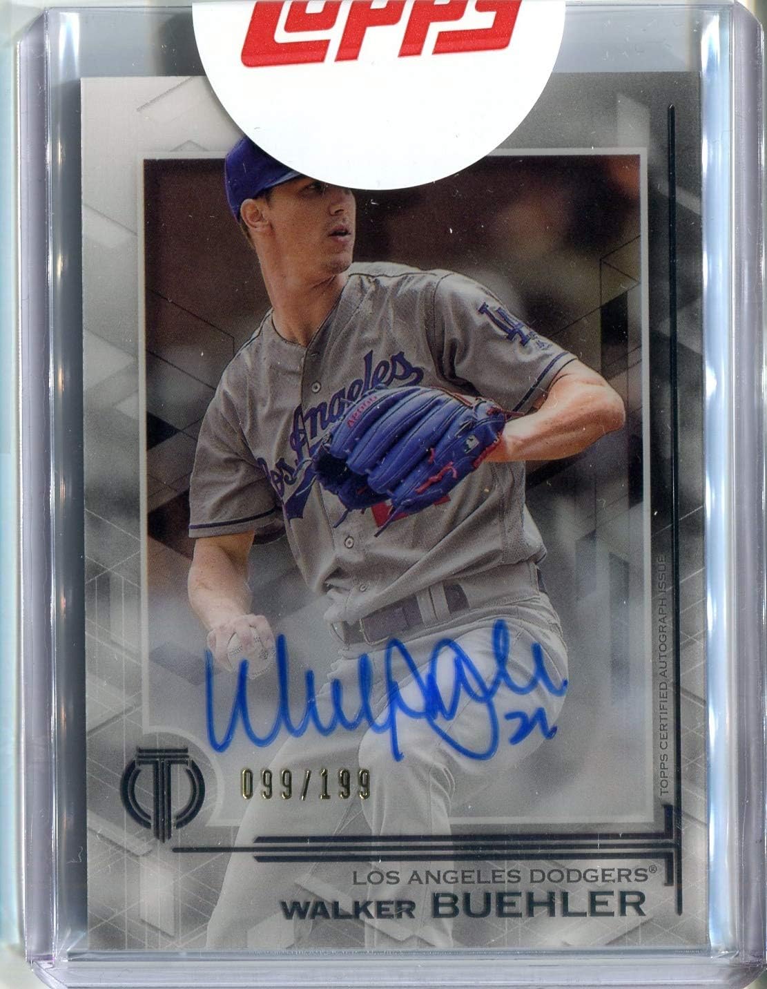 walker buehler autographed baseball