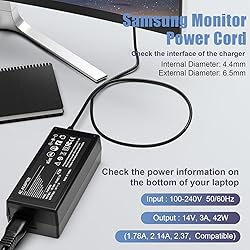 14V Power Cord for Samsung Monitor