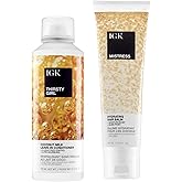 IGK Thirsty Girl Hydrating Hair Treatment + Mistress Hydrating Hair Balm – Hair Hydration & Styling Duo for Softness, Frizz Control & Manageability – Vegan & Cruelty-Free