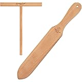 The ORIGINAL Crepe Spreader and Spatula Kit - 2 Piece Set (6” Spreader and 14” Spatula) Convenient Size to Fit Large Crepe Pa