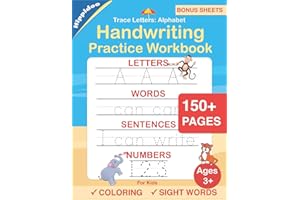 Trace Letters: Alphabet Handwriting Practice workbook for kids: Preschool writing Workbook with Sight words for Pre K, Kindergarten and Kids Ages 3-5. ... Words & Math for Preschool & Kindergarten)