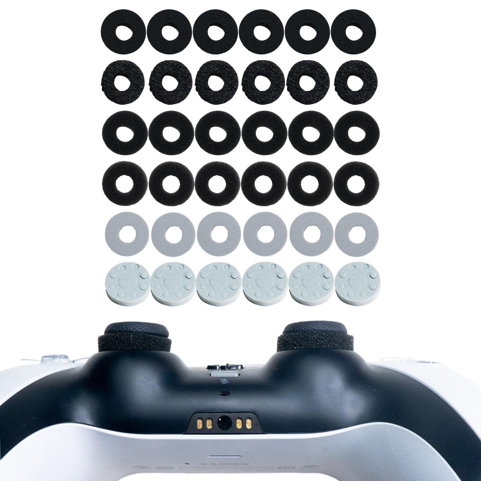 Photo 1 of 36 Pcs Precision Rings, Aim Assist Target Motion Control, 6 Different Strengths Joystick Protector Compatible with PlayStation 4 (PS4), PS5, Xbox One, Xbox Series X, Switch Pro, Scuf Controller Grips