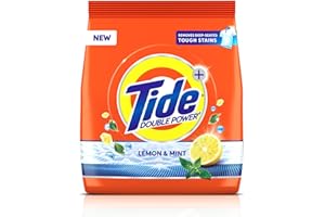Tide Plus Detergent Washing Powder with Extra Power Lemon and Mint Pack - 500 g + SCOOPER