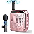 Jkoailiwi Mini Voice Amplifier for Teachers - Portable Wireless Microphone and Speaker for Classroom - Personal Megaphone Speaker Headset System for Speaking, Meeting and Tour Guide