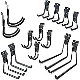ATOOLA Slatwall Hooks, Garage Slatwall Accessories, Multi Size Slat Wall Accessory, 14 Pack Utility Hooks for Slatwall