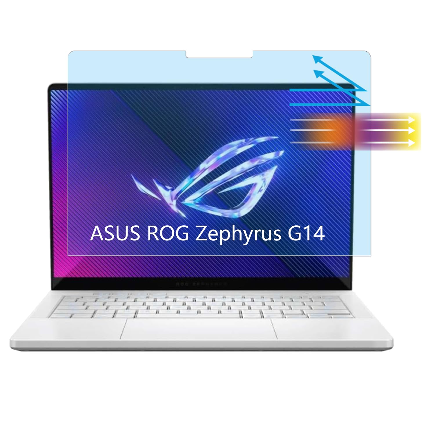 Photo 1 of MUBUY-GOL 2 Pack Anti Blue Light Anti Glare Screen Protector for 2025-2024 New ASUS ROG Zephyrus G14 Gaming Laptop Eye Protection Filter Anti Fingerprint