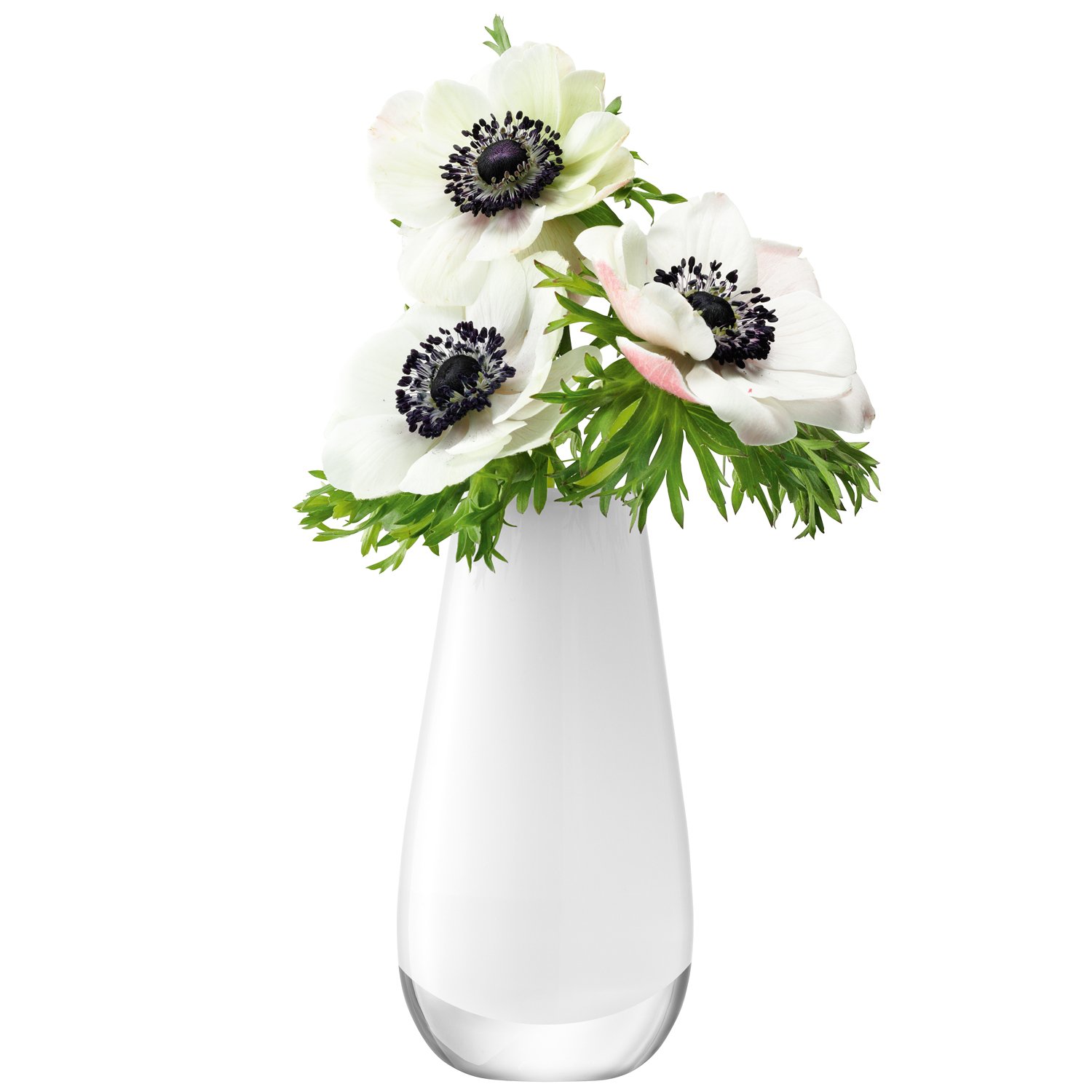 LSA International Flower Color Bud Vase, H5.5", White LAVORIST
