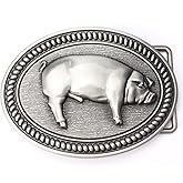Hog Pig Belt Buckle Animals Western Cowboy Cowgirl Native American Motorcyclist (HOG2)