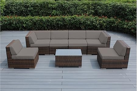 Amazon Com Genuine Ohana Outdoor Patio Sofa Sectional Wicker