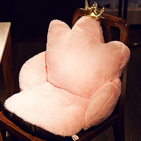 Amazon Co Jp 背もたれクッション 王冠 椅子 クッション 座布団 ふわふわ 可愛い 座り心地いい 低反発 フロアチェア 一人掛け 滑り止め もこもこ 座椅子 可愛い 猫背矯正 コンパクト 女の子 子供 妊婦 洗える 46cm おもちゃ