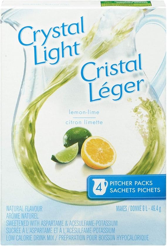 Crystal Light Pitcher Packs, Lemon Lime, 4 Packets Amazon.ca Grocery