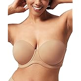 HSIA Strapless Bras for Women Large Bust Non Slip Full Coverage Underwire