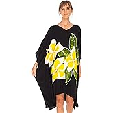 SHU-SHI Womens Short Beach Swimsuit Cover Up Poncho Dress Plus Size Kaftan