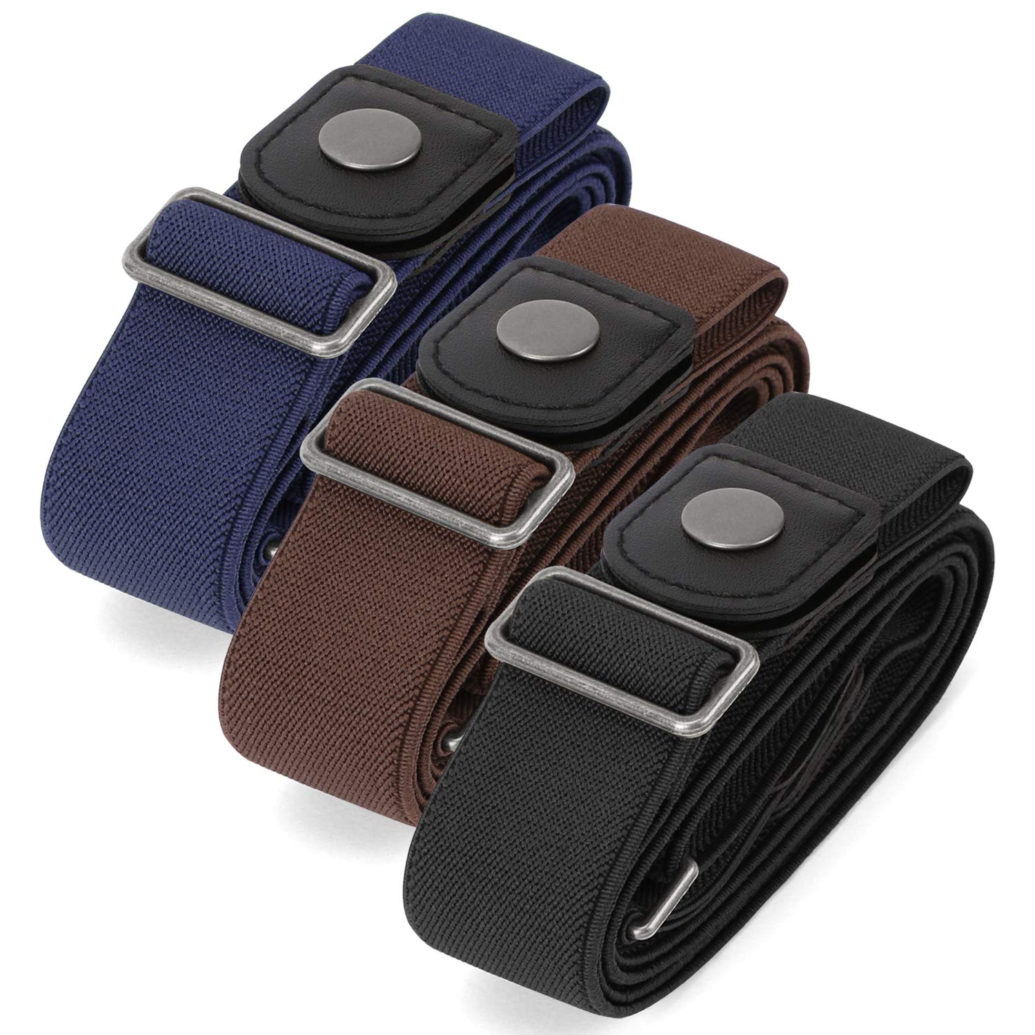 No Buckle Invisible Stretch Belt Buckle-Free Elastic Belt for Women