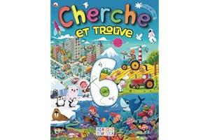 Cherche et trouve Dès 6 ans: Géant Livre de Jeux éducatifs et Activités ludiques pour Enfants, Trouve les Animaux de la Ferme