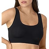 Bali Womens Comfort Revolution Easylite Wireless T-shirt Bra, Pullover Wirefree Full Coverage Bra, Black, Medium US