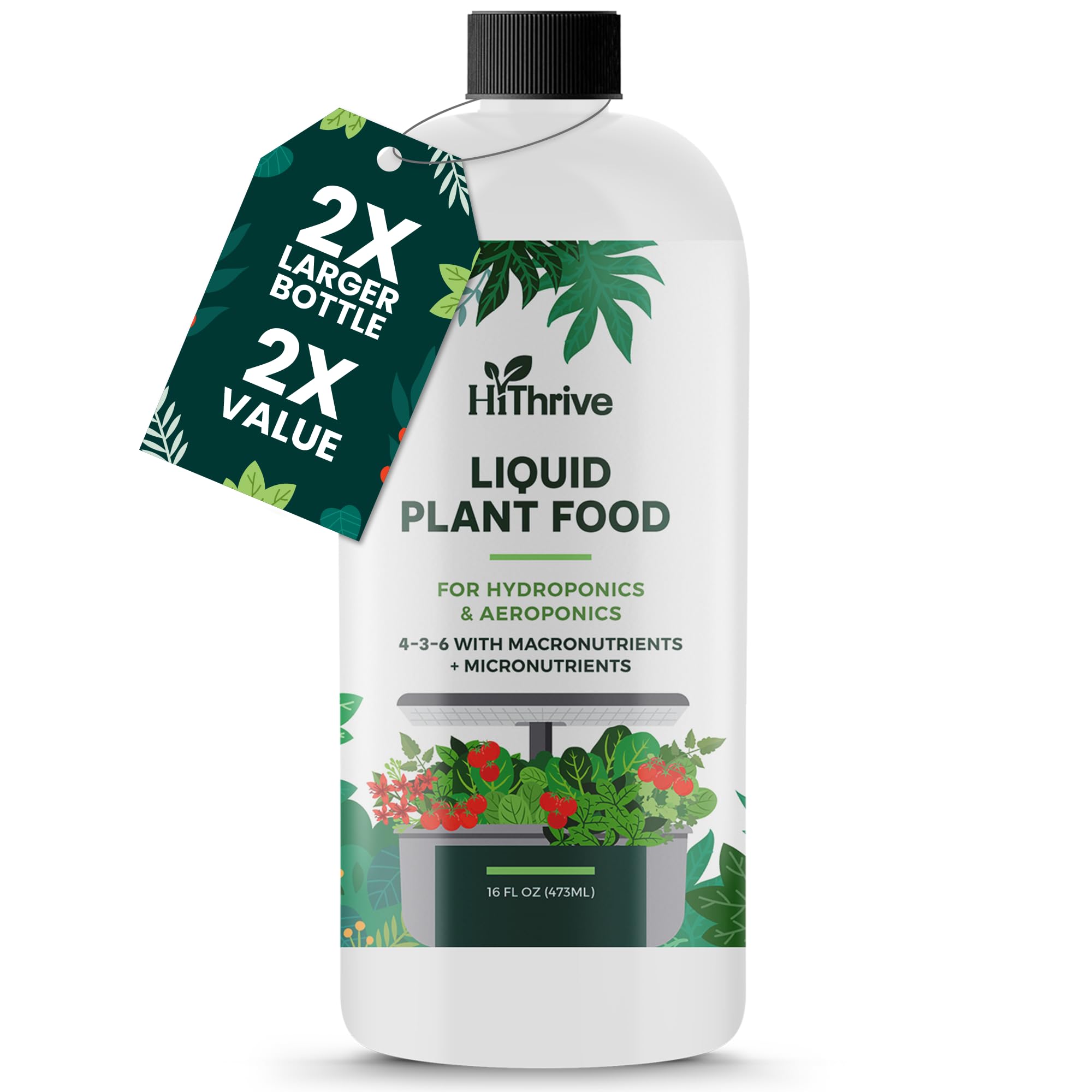 16oz Aeroponics & Hydroponics Liquid Plant Food