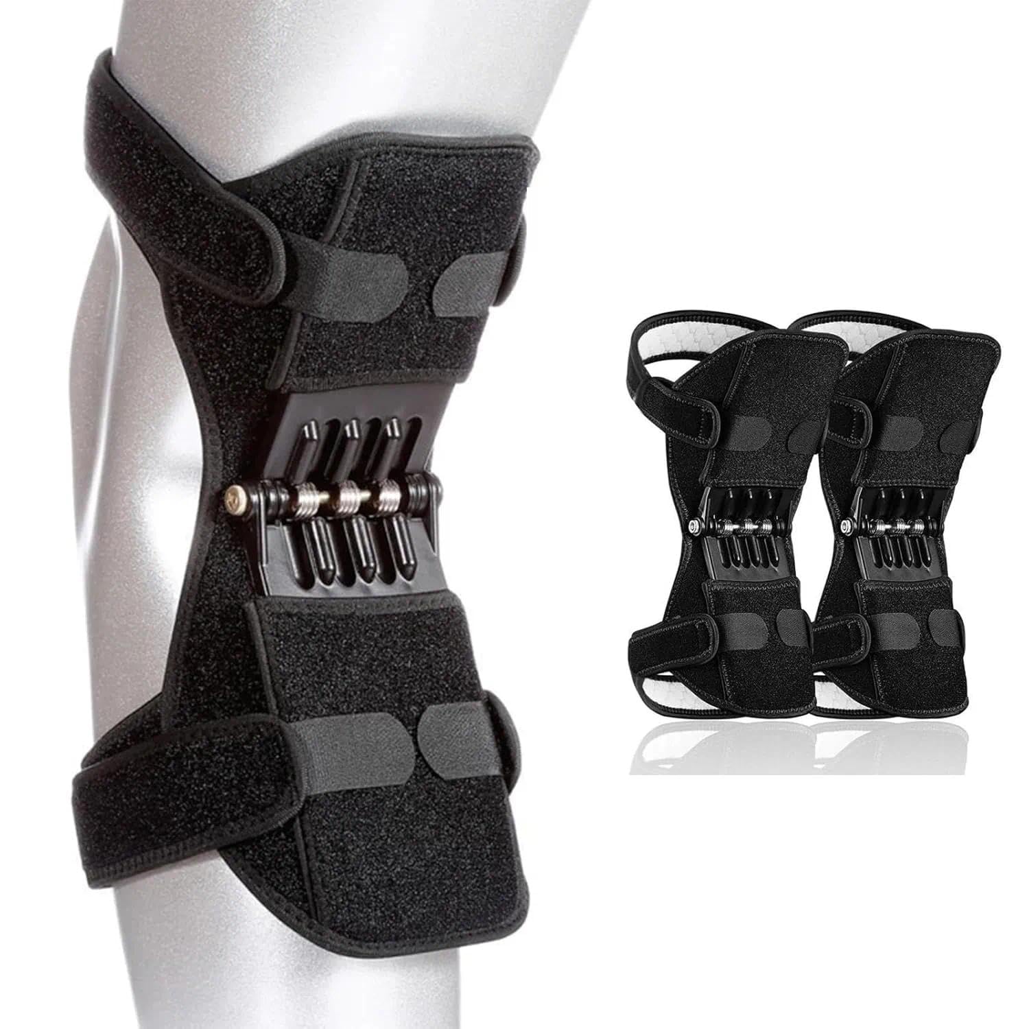 Photo 1 of **USED** Geesen  Power Support Knee Brace with 4 Springs, Ergonomic Knee Stabilizer Pad, Inspired Lift Brace,Adjustable Knee Stabilizer Pads,Pain Relief (2 Pack)