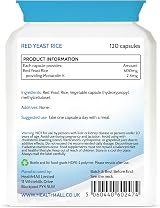 Health4All Red Yeast Rice 600mg 120 Capsules Cholesterol Support UK Made view 7