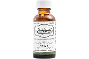 Jackson's 12-in-1 Cell Salt Combination (500 Pellet Bottle) - Certified Vegan, Lactose-Free All 12 Schuessler Tissue Cell Sal