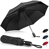 NINEMAX Windproof Travel Folding Umbrella for Men Women, Portable Compact Umbrellas Automatic Open and Close for Rain