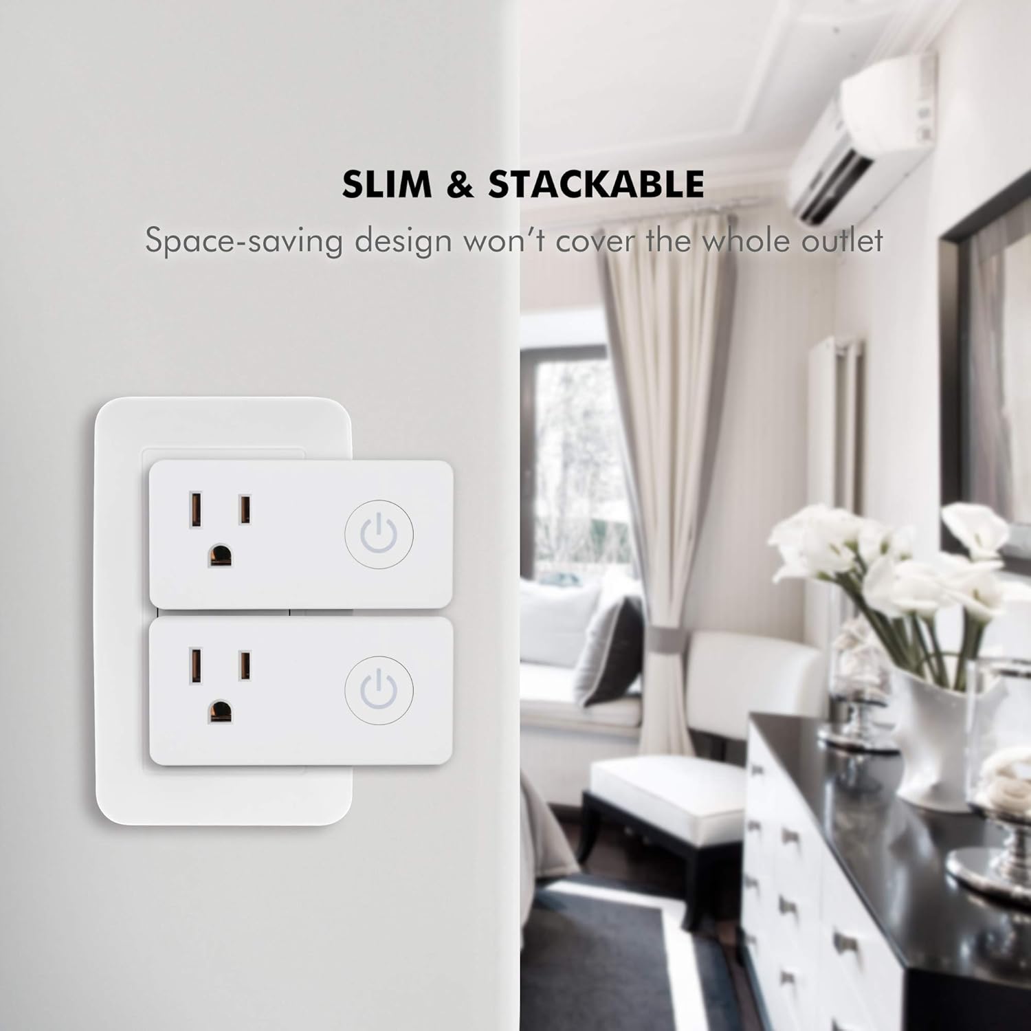 BN-LINK WiFi Heavy Duty Smart Plug Outlet, No Hub Required with Energy Monitoring and Timer Function, White, Compatible with Alexa and Google Assistant, 2.4 Ghz Network Only (4 Pack): Industrial & Scientific