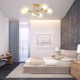 Surpars House Modern Ceiling Light, 6-Light Sputnik
