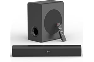 FANSBE DIRECT TV Surrounds Sound Bar Subwoofer, Home Theater Surround Sounds Bar, Sound Bars Bluetooth Surround Speakers 50W 2.1ch HDMI AUX OPT Home Audio Surrounds Sounds System TV PC Game Music/Movie/News, Black
