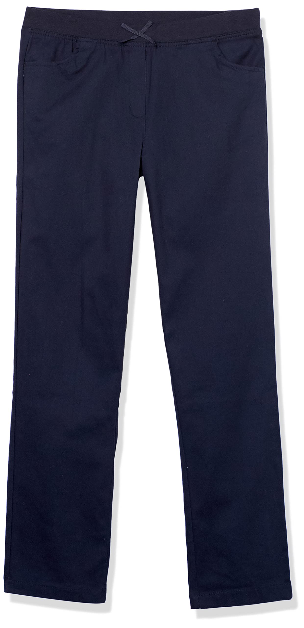 Photo 1 of Nautica Girls' Toddler School Uniform Skinny Fit Stretch Twill Pant, Navy/Pull-on, 4T
