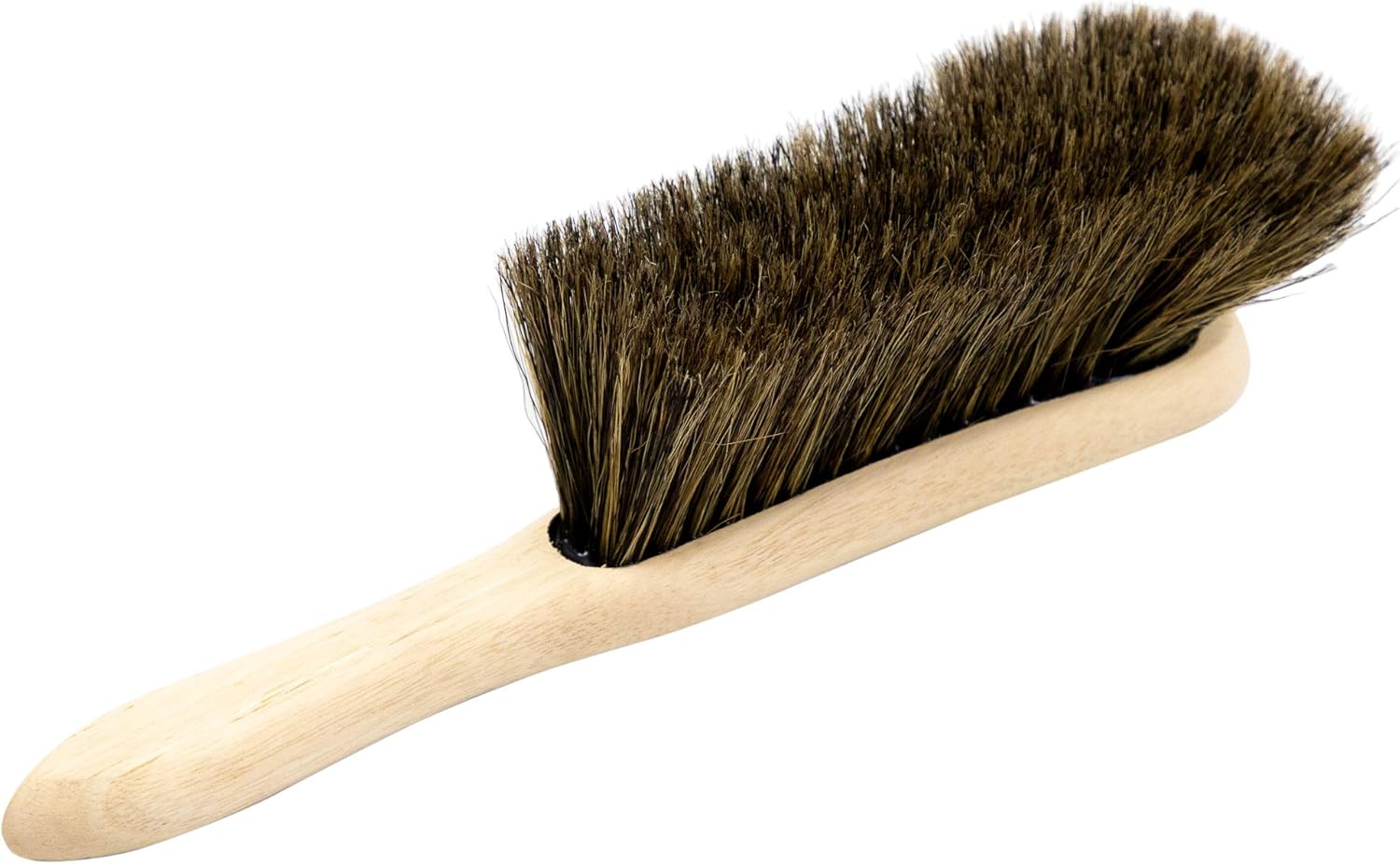 Traditional Pure Bristle Natural Hand Brush Super Soft Real Hair Banister Brush, Beige