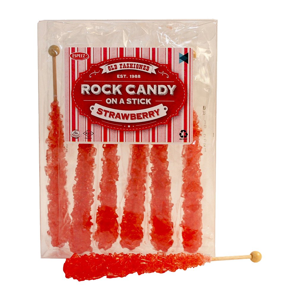 Rock Candy Swizzle Sticks 6 Sticks (Red / Strawberry) eBay