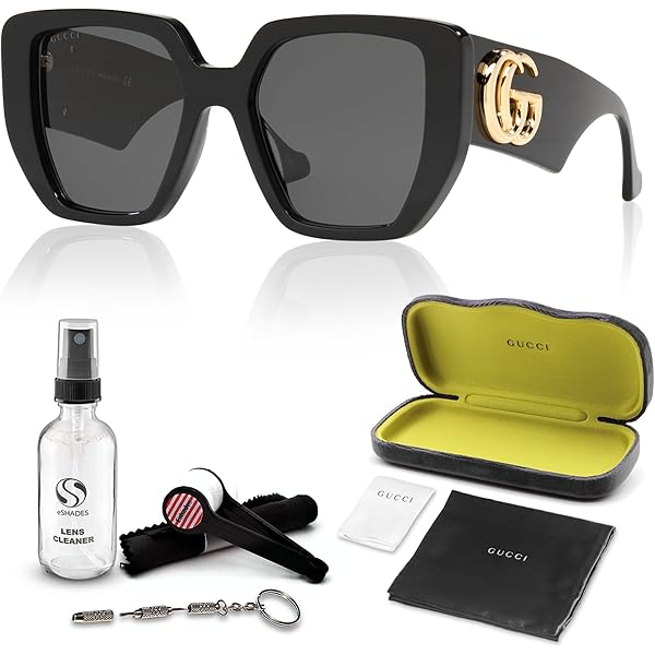 GUCCI sunglasses unisex タグ ケース 付属品完備 Gucci GG1307S GG Interlocking Logo Square-Shaped Non-Polarized