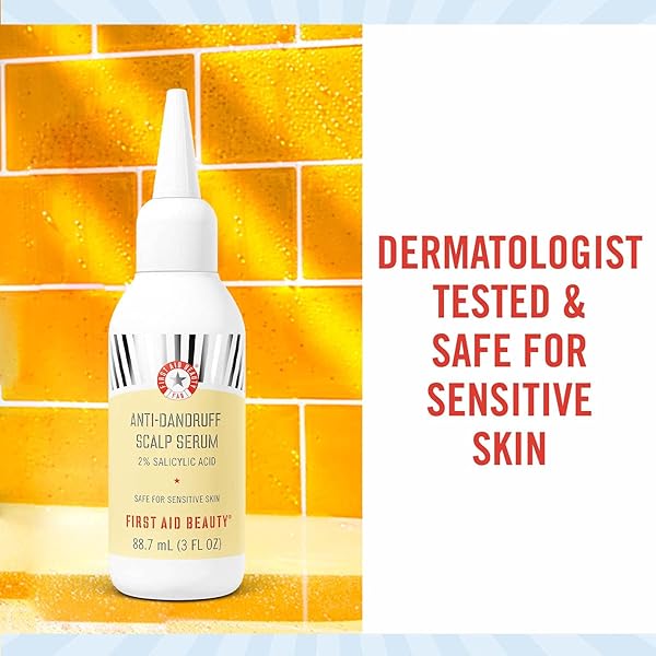 FIRST AID BEAUTY FAB ANTI-DANDRUFF SCALP TREATMENT – FIGHTS DANDRUFF, INSTANTLY SOOTHES DRY SCALP – 3 OZ