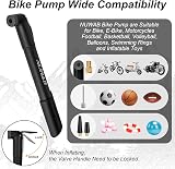 NUWAB Mini Bike Pump 9.4 inch Portable Hand Pump with Ball Needles Nozzles view 6
