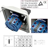 Heschen SZW26-20/D202.2D Rotary Cam Selector Switch 660V 20A 3-Position view 3