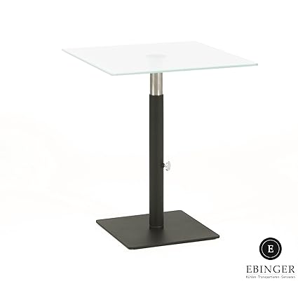 Coutsch- und Beistelltisch BLACK EDITION höhenverstellbar