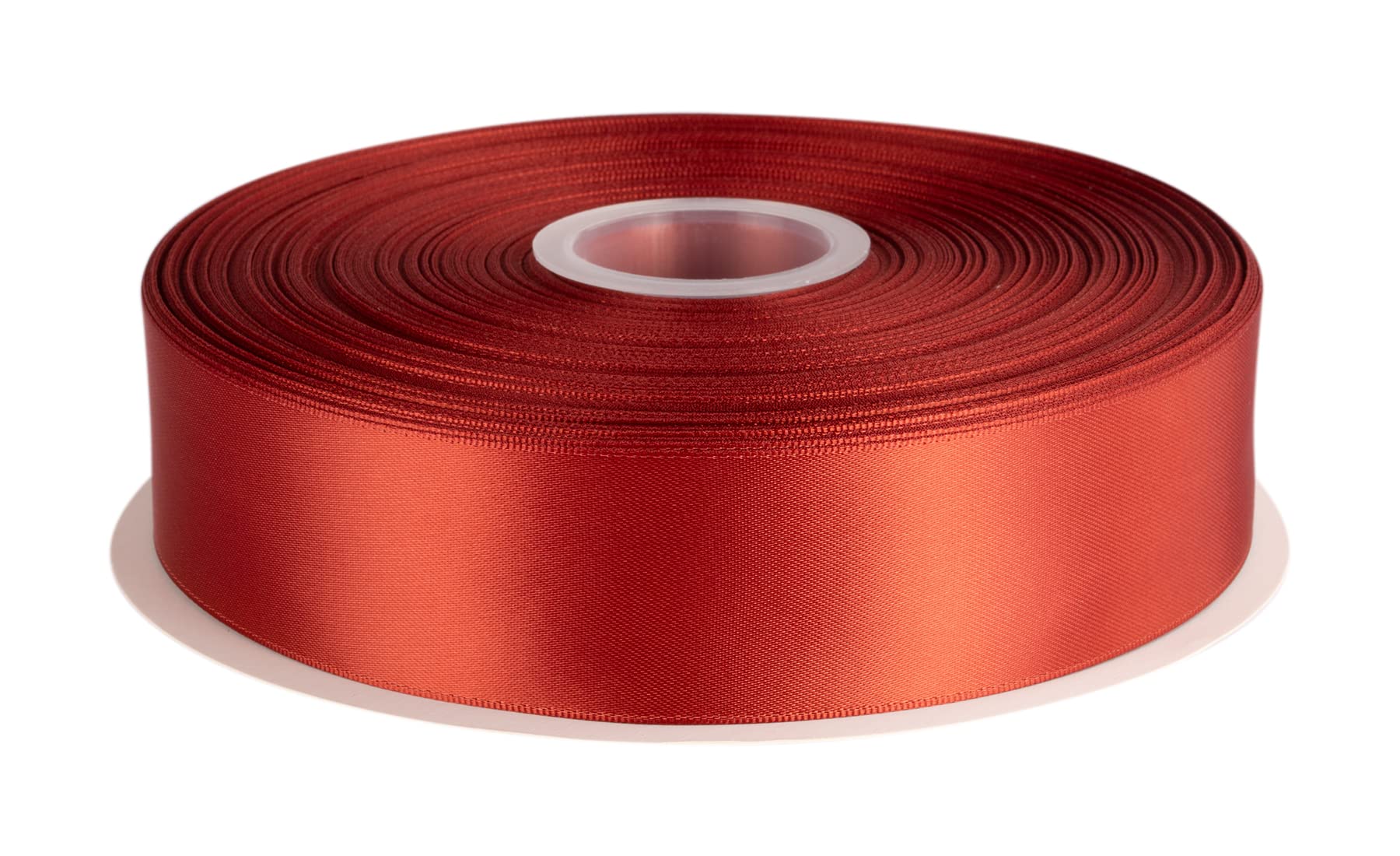 Double Faced Satin Ribbon, 38mm X 91M, Solid Polyester Ribbon for Gift Wrapping, Crafts, Wedding Party Ceremony Decoration, Floral Arrangement, Sewing (Rust)