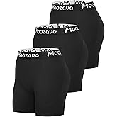 Moozava 5" Womens Spandex Volleyball Shorts 3 Pack Athletic Compression Shorts for Workout Running Gym Yoga Cycling Dance