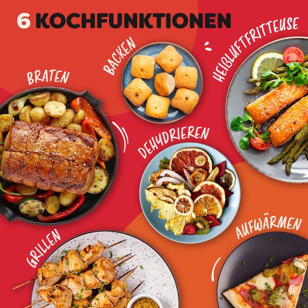 Instant Pot - Vortex Dual Trüffelgrau-Heißluftfritteuse - Groß, 8 l, Familiengröße, zweifach, doppelte 4-l-Körbe, 8 in 1 - Dörren, Grillen, Backen, Braten, Antihaftbeschichtung, Spülmaschinenfest 5