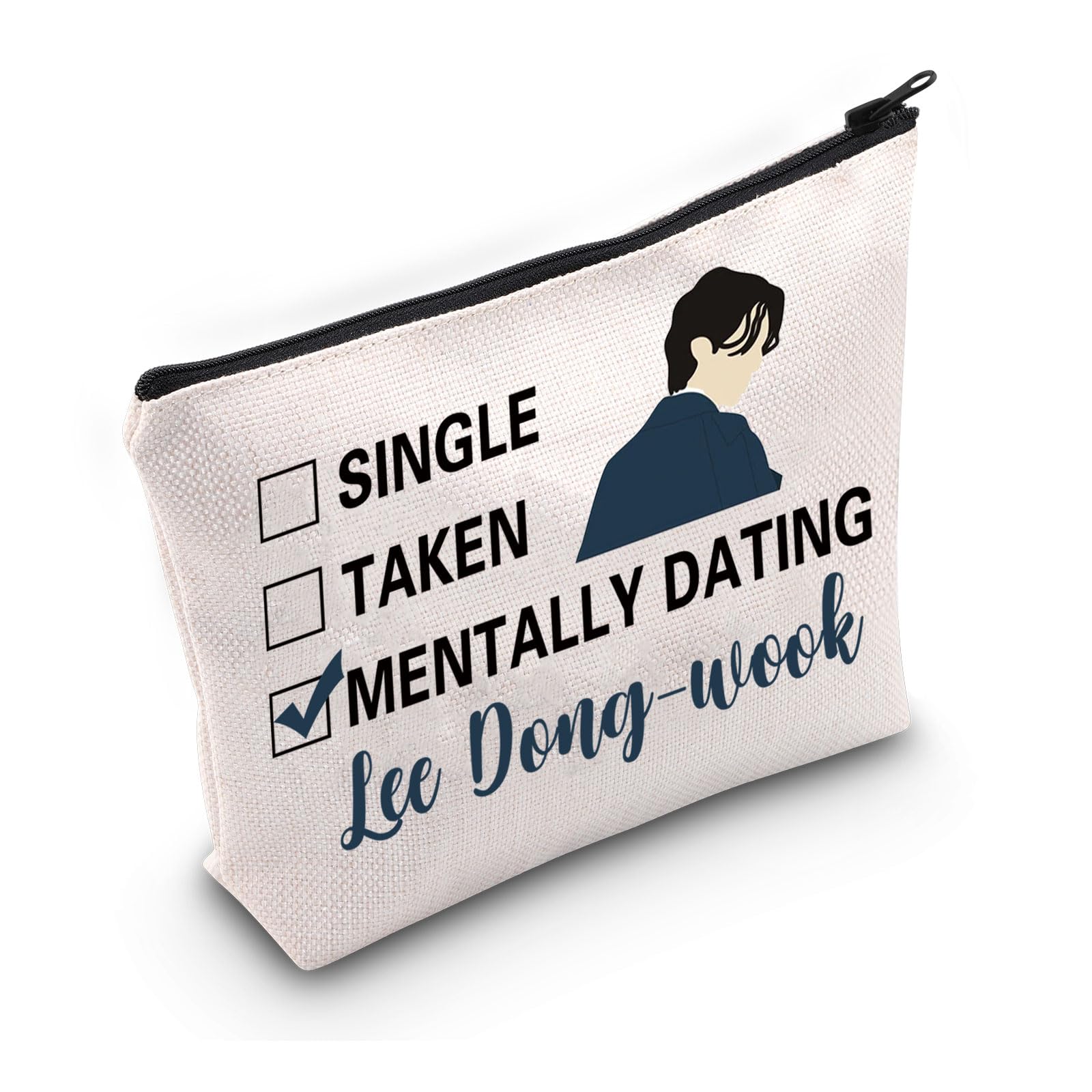 PYOUL Kdrama Lover Gift Mentally Dating Lee Dong-W Makeup Bag Lee Dong-W Fan Cosmetic Bag Lee Dong-W Merch (Dating Lee Dong-W Bag)