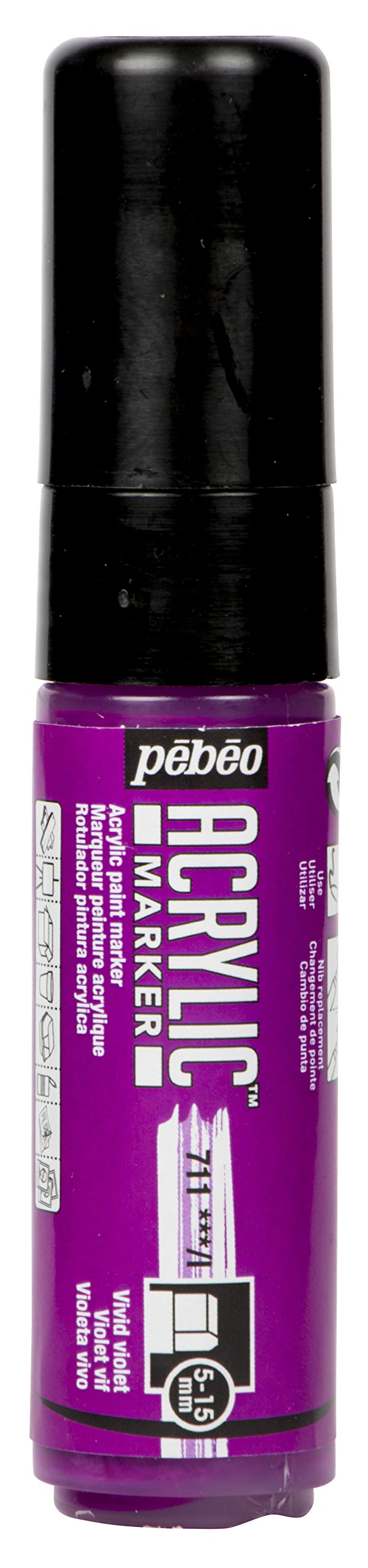 Pébéo 201711 Acrylic Marker 5-15 mm Bright Purple