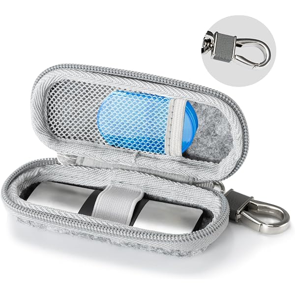 Carrying case for Kardia Mobile EKG Monitor - Travel Kardia Case Fits in Pocket, Features Magnetic Closure to Keep Kardia Device Safe On the Go, Gray
