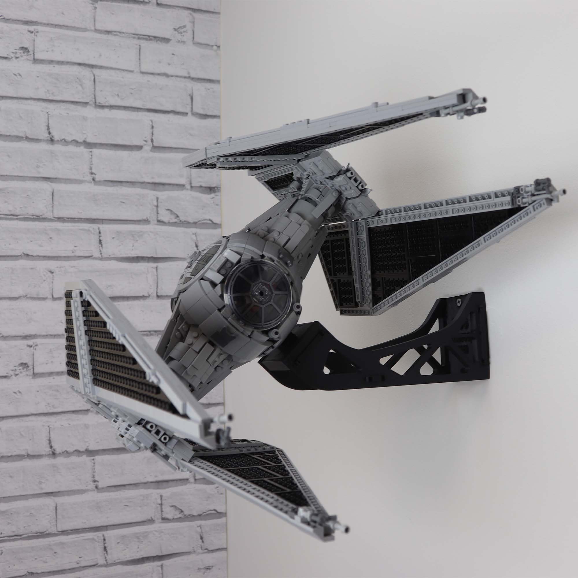 Lego Horizontal Display Wall Mount for UCS TIE Interceptor 75382