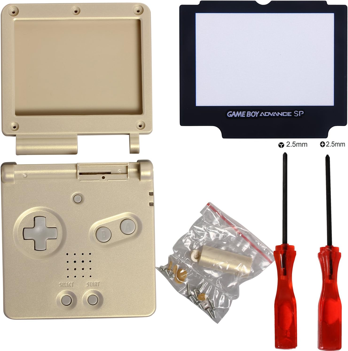 Timorn Gameboy sp Shell, gba sp Shell Replacement for GBA SP Gameboy Advance SP Shell Replacement(Blue Pack): Computers & Accessories