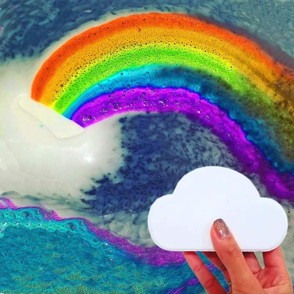 6Pack Bath Bombs,Rainbow Bath Bombs - Float On Water&Release Rainbow Gifts For Women,Birthday Gifts For Women,Gifts,Gifts For Men - For Bubble Bath,Spa - Moisturizing The Skin
