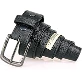 Milwaukee Leather MP7150 Men's Black Genuine Cowhide Leather Money Belt W/Secure Front Buckle for Motorcycle Rider