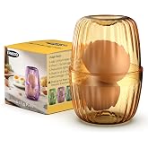 FFNIXOO Hard Boiled Egg Peeler Upgraded | Peel 1-2 Eggs in 1 Go | Make Deviled Eggs Easier (Orange)