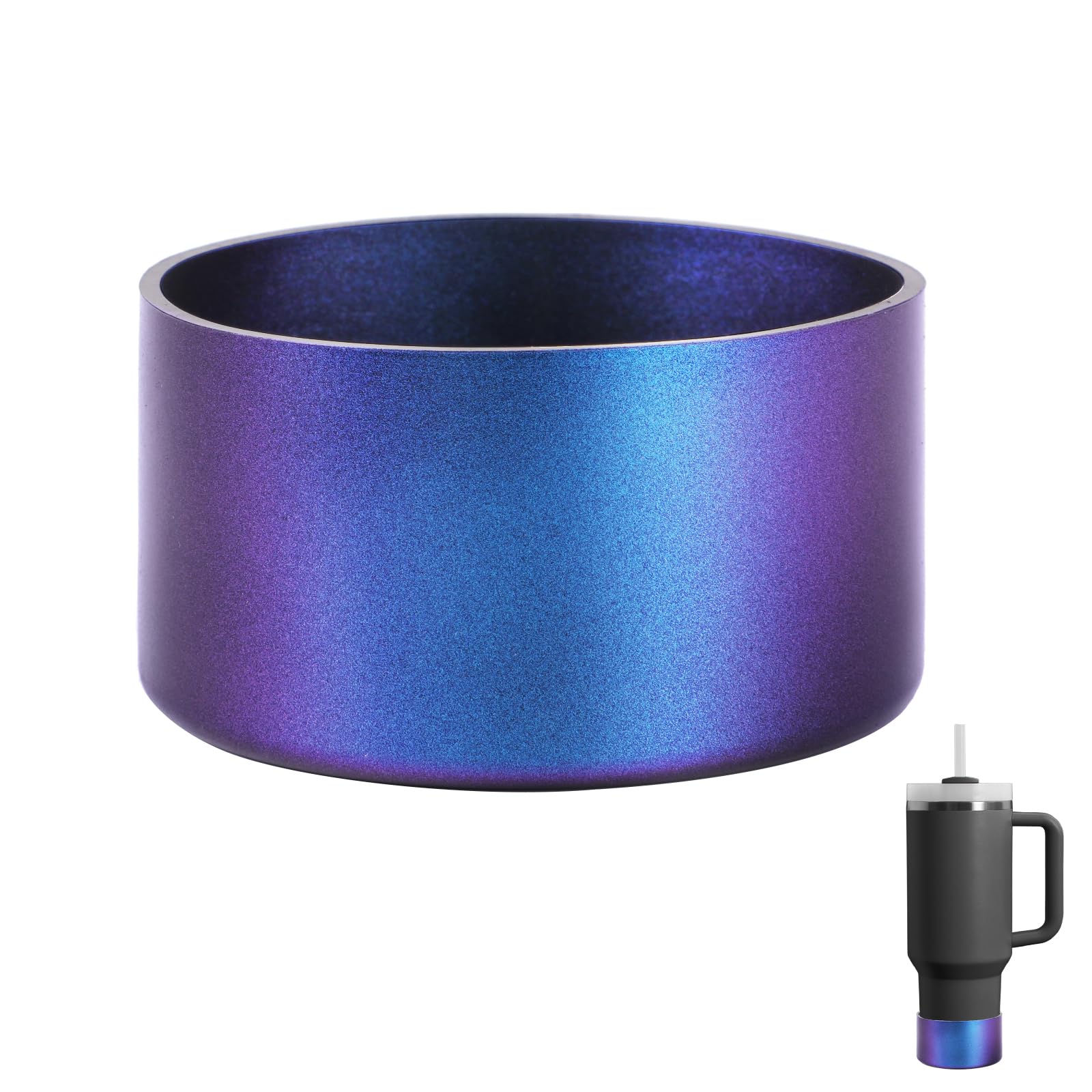 Chameleon Gradient Matte Luster Silicone Boot, Suitable for Stanley Tumblers 20-40oz and 12-24oz Cup Water Bottle Bottom of 2.8-3in, Anti-Slip Glitter Bottom Protector Sleeve Accessories (1Pcs)